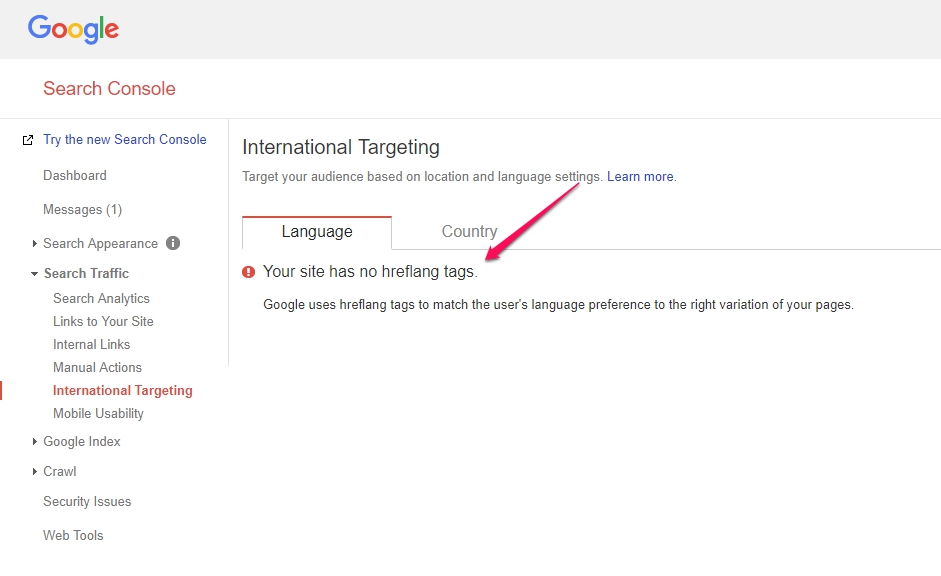 search console google hreflang